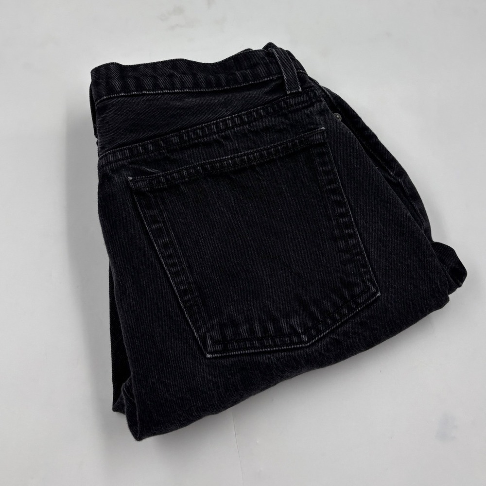 Reformation Jeans Women's 29 Black High Rise Julia Crop Cigarette Denim Pants